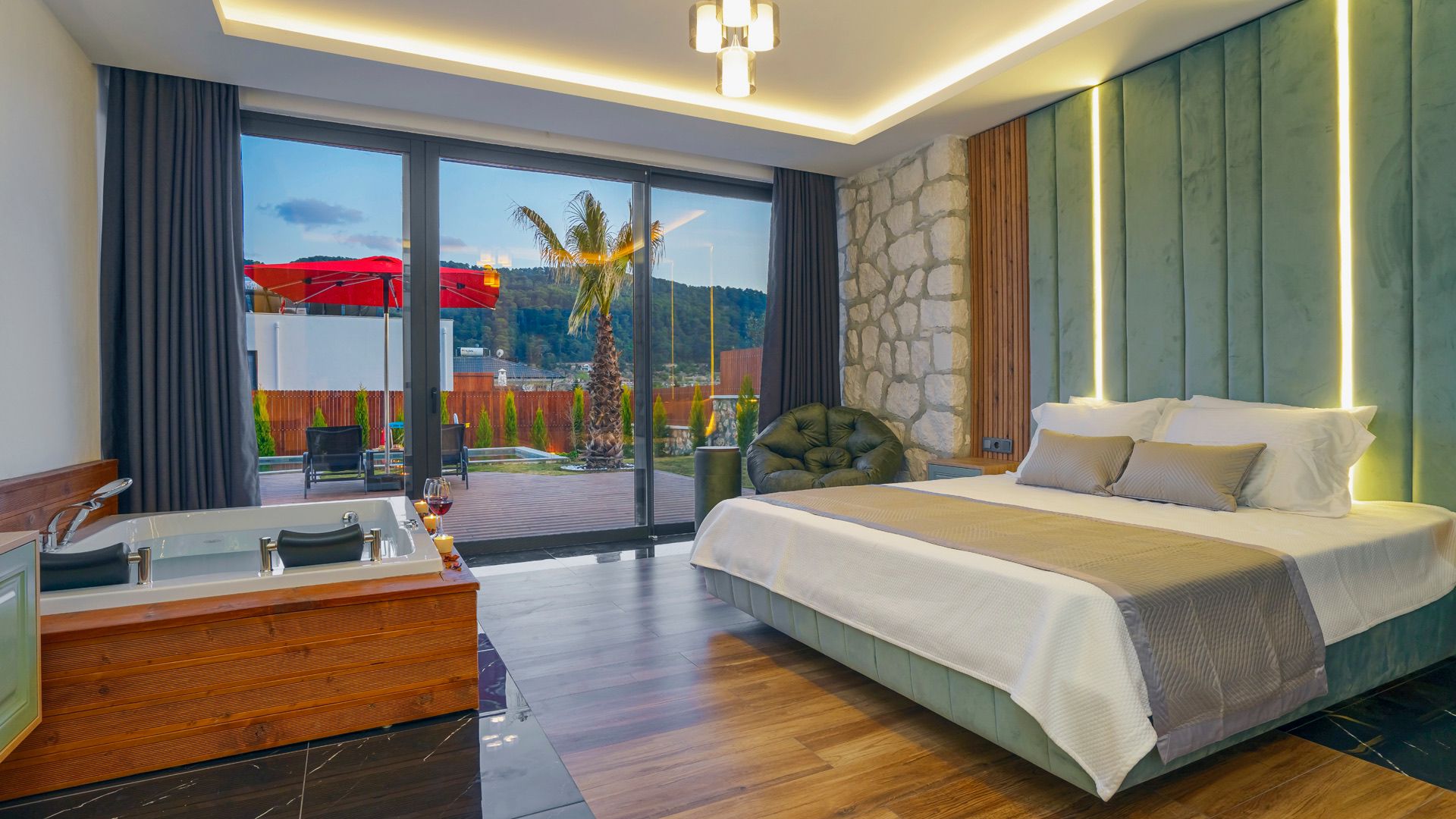 Club Begonvil villa iç mekan ve dış mekan görünümü 14